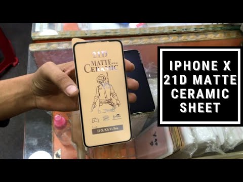iPhone X Matte Ceramic Screen Protector
