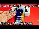 Samsung Galaxy A03 Core Sim Card Tray Holder