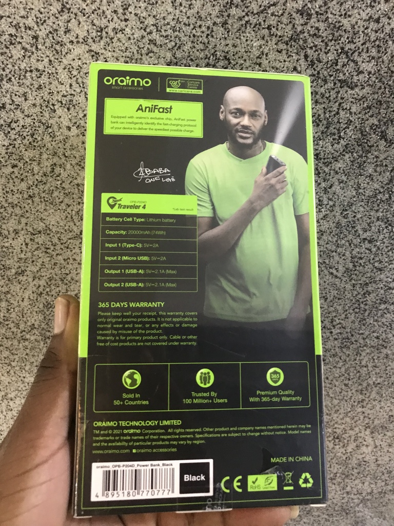 Oraimo Power Bank 20000mAh