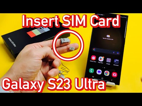 Samsung Galaxy S23 Ultra Sim Card Tray Holder (Black)