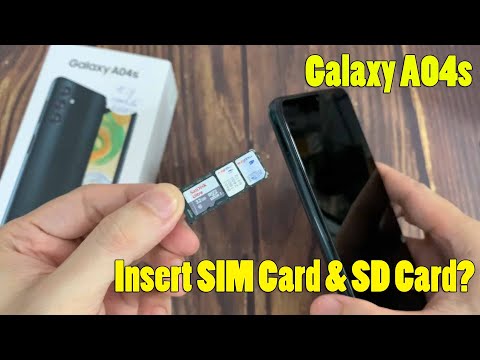Samsung Galaxy A04s Sim Card Tray Holder (Black)