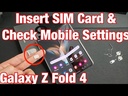 Samsung Galaxy Z Fold 4 Sim Card Tray Holder
