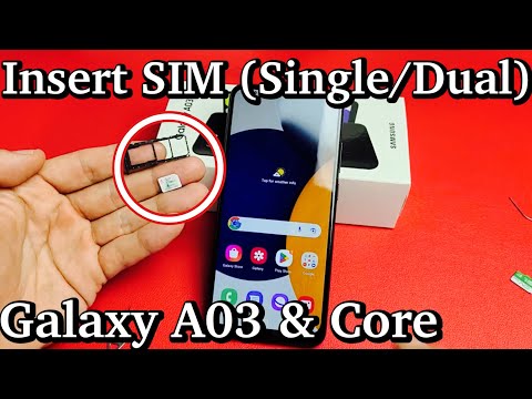 Samsung Galaxy A03 Core Sim Card Tray Holder