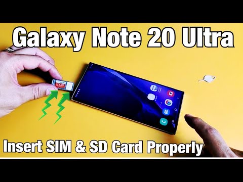 Samsung Galaxy Note 20 Ultra Sim Card Tray Holder