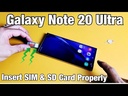 Samsung Galaxy Note 20 Ultra Sim Card Tray Holder