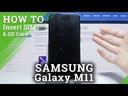 Samsung Galaxy M11 Sim Card Tray Holder