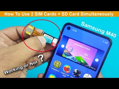 Samsung Galaxy M40 Sim Card Tray Holder