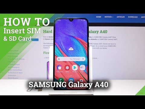 Samsung Galaxy A40 Sim Card Tray Holder
