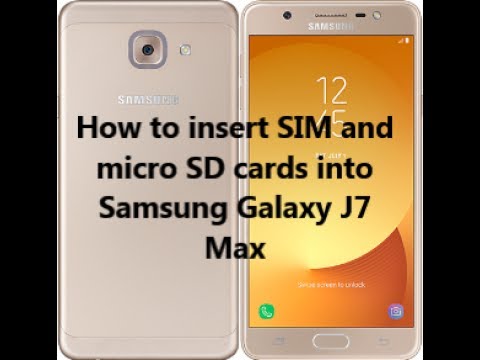 Samsung Galaxy J7 Max Sim Card Tray Holder