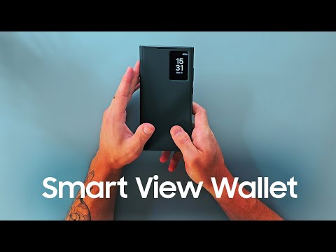 Samsung S24 Ultra Smart View Wallet Case (White)