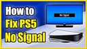 PS5 No Display/No Signal repair 