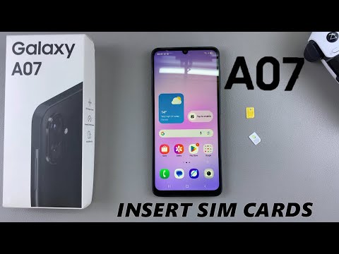 Samsung Galaxy A07 Sim Card Tray Holder