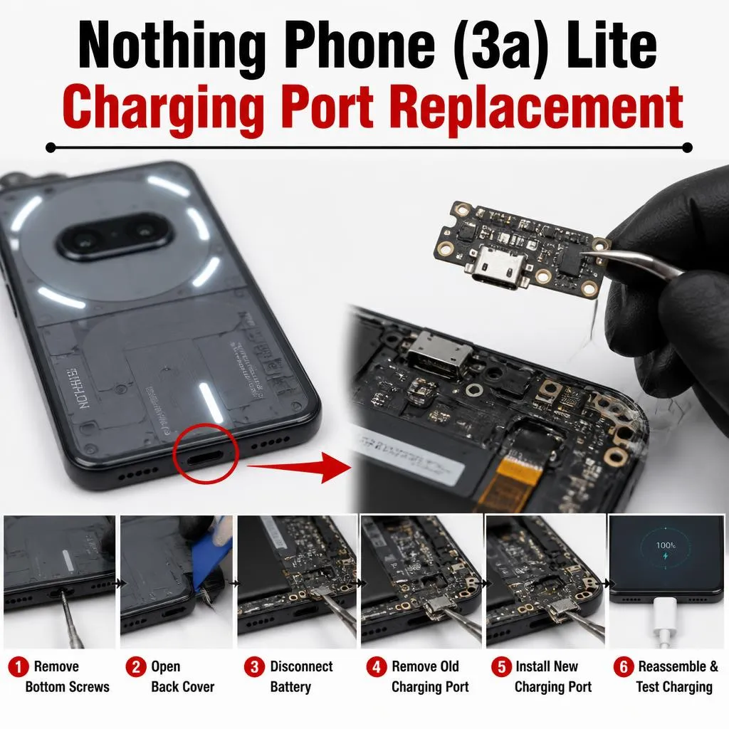 ​Nothing Phone (3a) Lite Charging Port Replacement